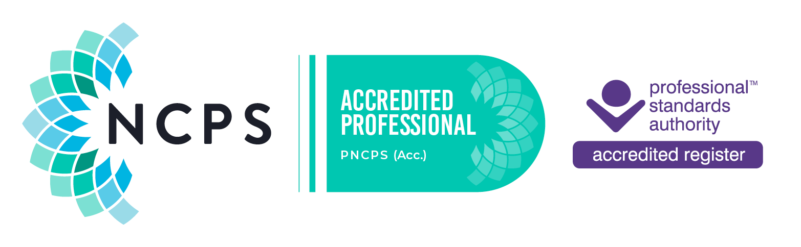 Accredited professional with the National Counselling & Psychotherapy Society